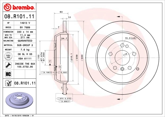 08R10111 Brembo