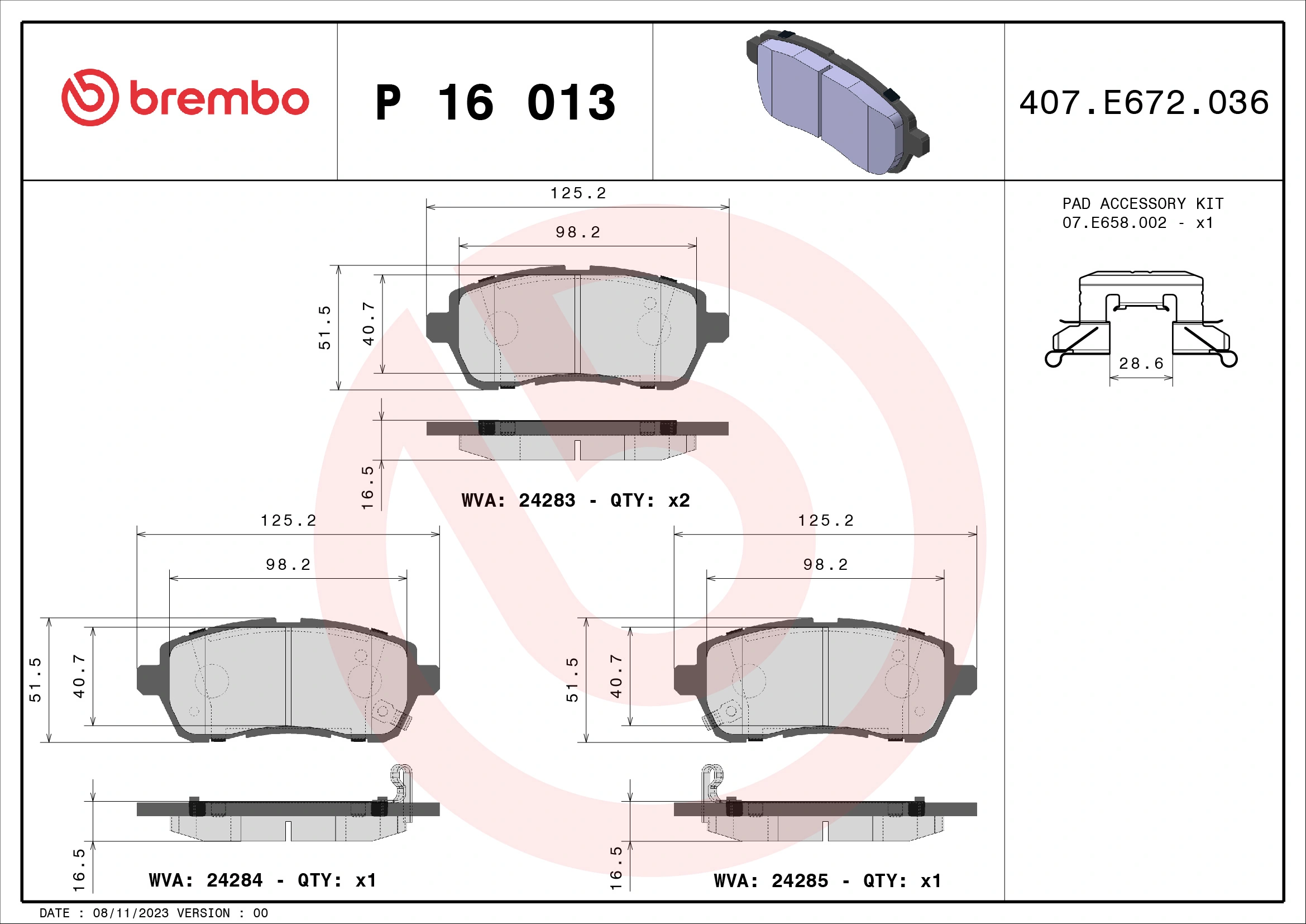 P16013 Brembo