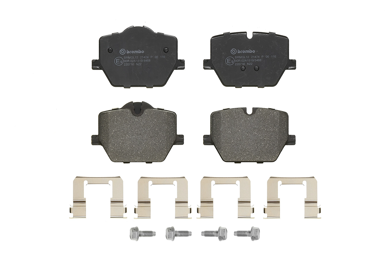 P06116 Brembo Sapatas do freio traseiras de disco