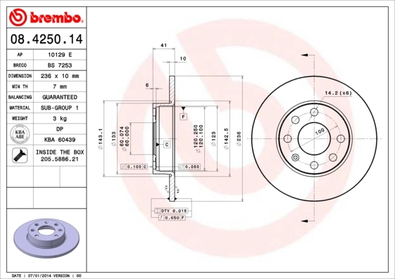 08425014 Brembo