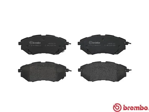 P78017 Brembo Sapatas do freio dianteiras de disco