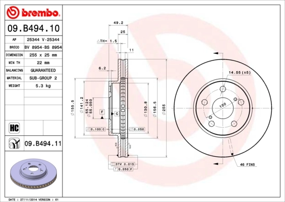 09B49410 Brembo