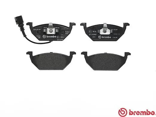 P85072 Brembo Sapatas do freio dianteiras de disco