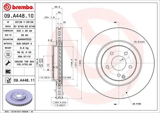 09A44810 Brembo