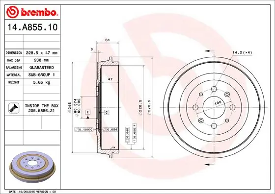 14A85510 Brembo