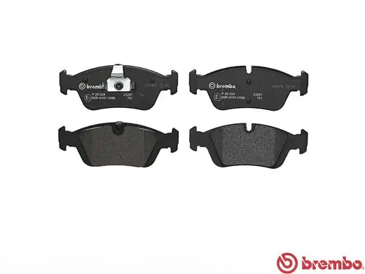 P06024 Brembo Sapatas do freio dianteiras de disco