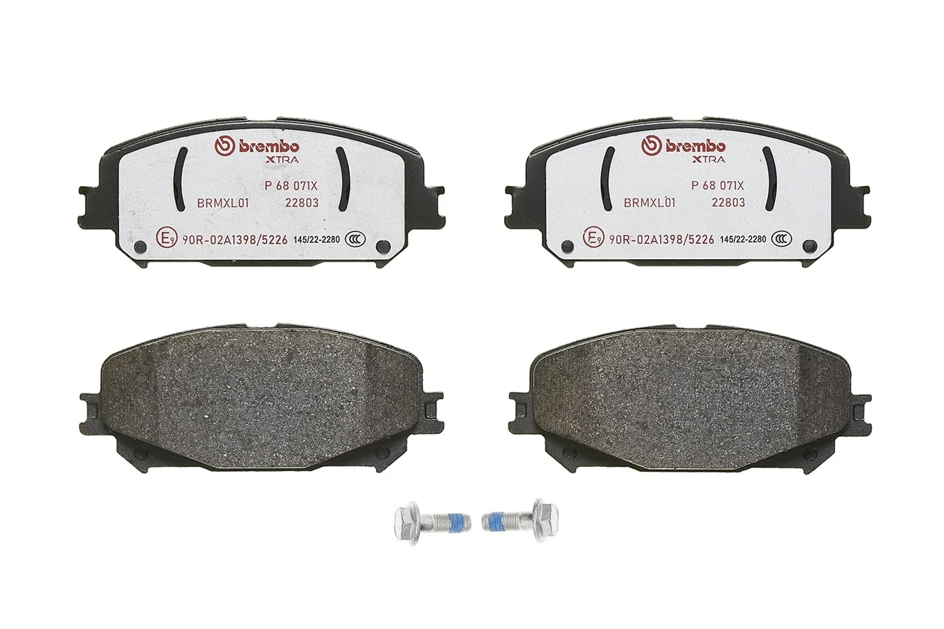 P68071X Brembo Sapatas do freio dianteiras de disco
