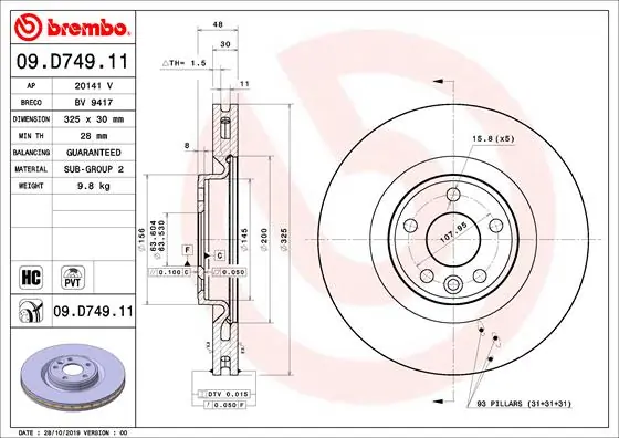 09D74911 Brembo