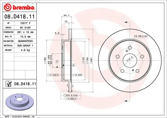 08D41811 Brembo