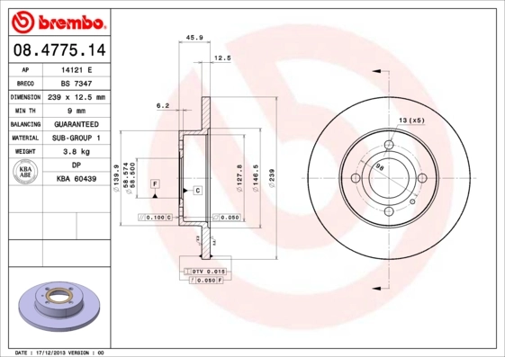 08477514 Brembo