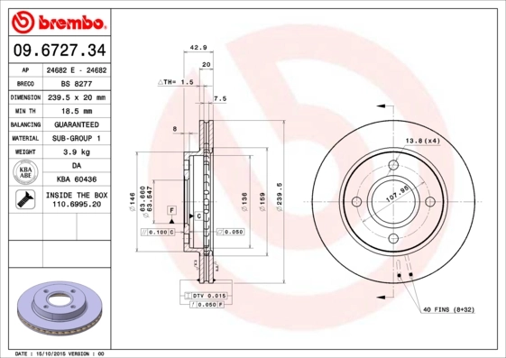 09672734 Brembo