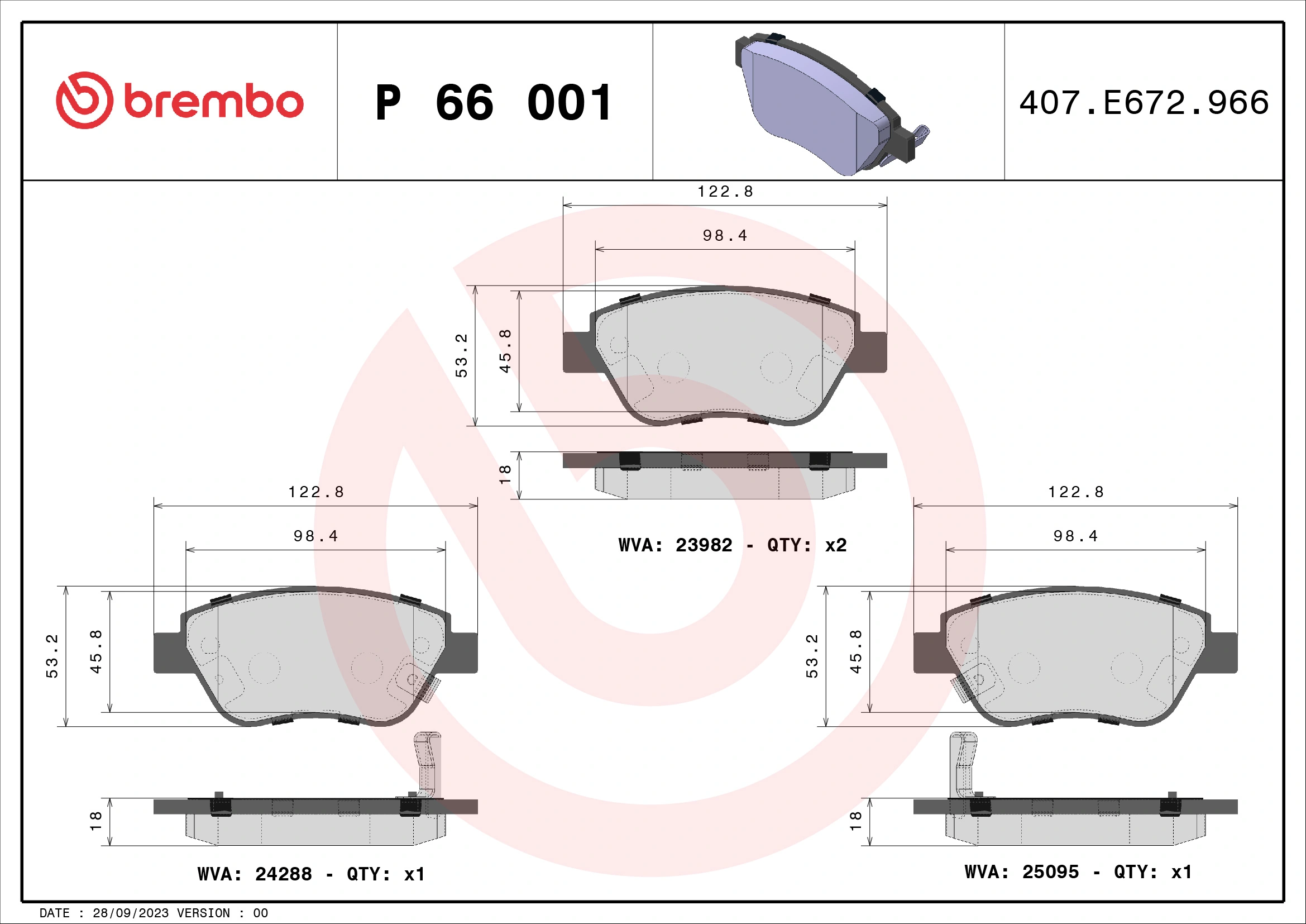 P66001 Brembo