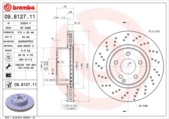 09812711 Brembo