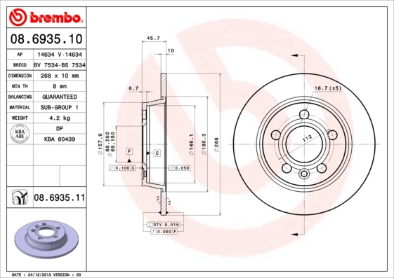 08693510 Brembo