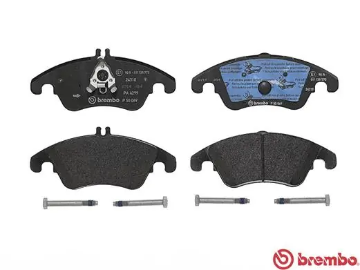 P50069 Brembo Sapatas do freio dianteiras de disco