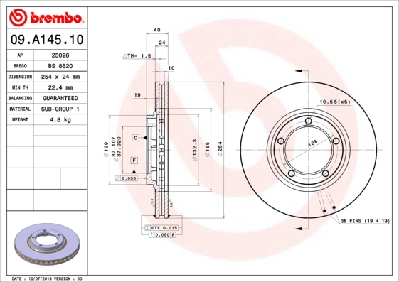 09A14510 Brembo