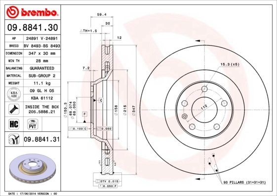 09884130 Brembo