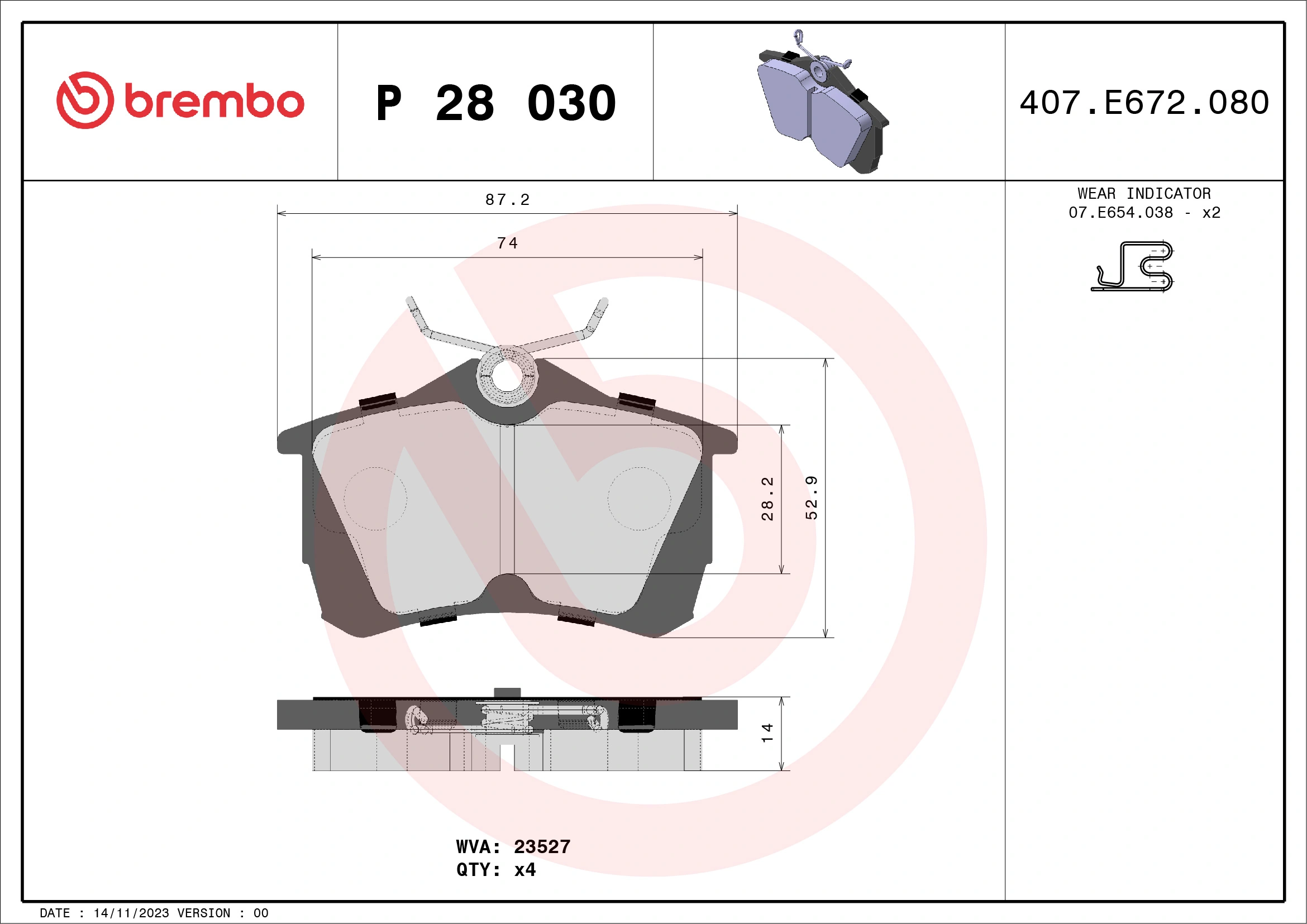 P28030 Brembo