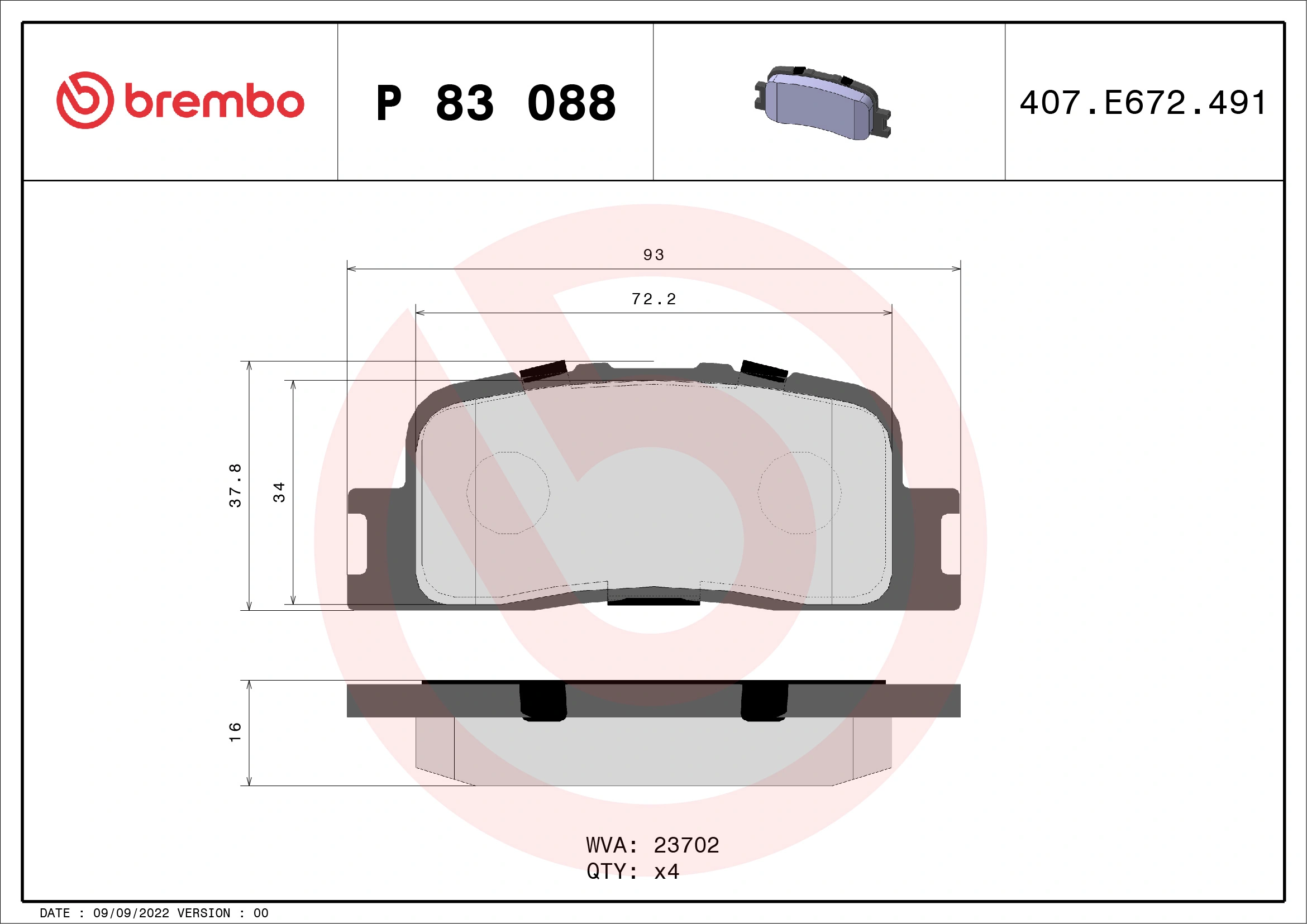 P83088 Brembo