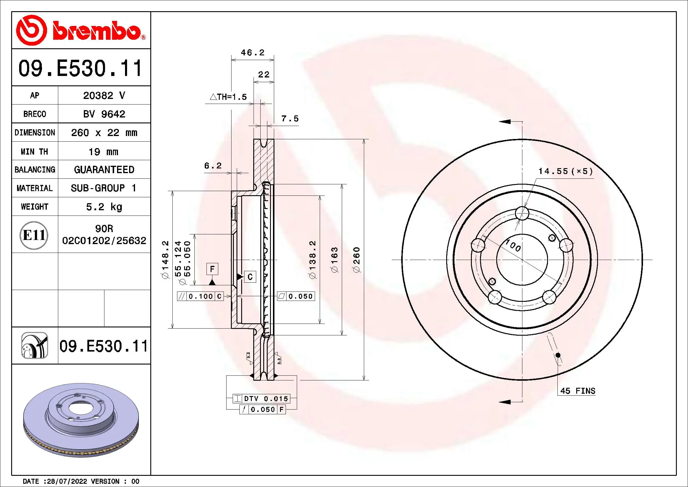 09E53011 Brembo