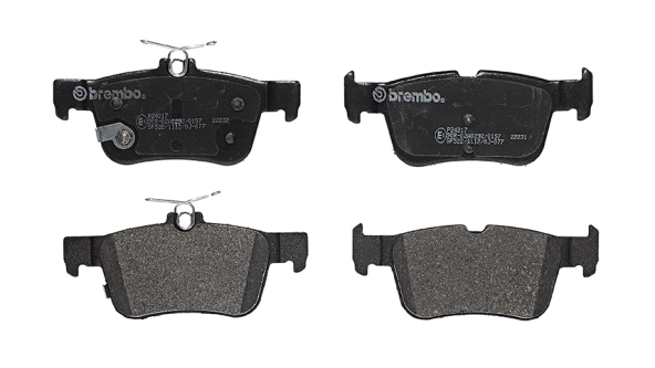 P24217 Brembo Sapatas do freio traseiras de disco