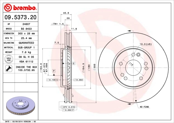 09537320 Brembo