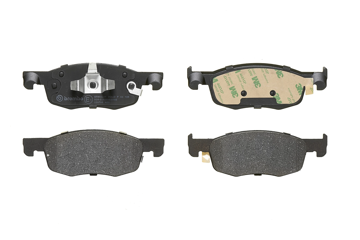 P83185 Brembo Sapatas do freio dianteiras de disco