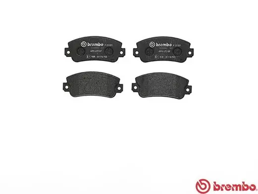 P23021 Brembo Sapatas do freio dianteiras de disco