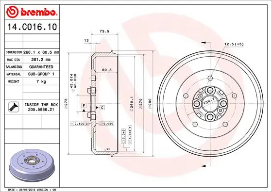 14C01610 Brembo