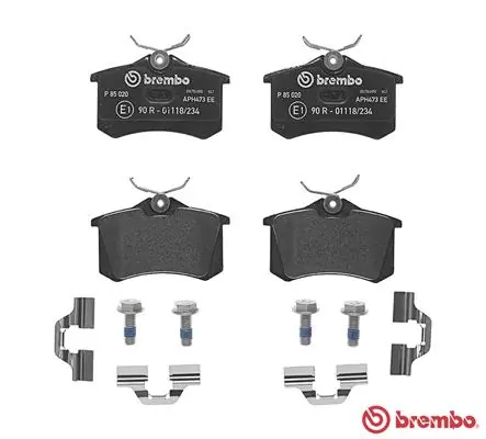 P85020 Brembo Sapatas do freio traseiras de disco