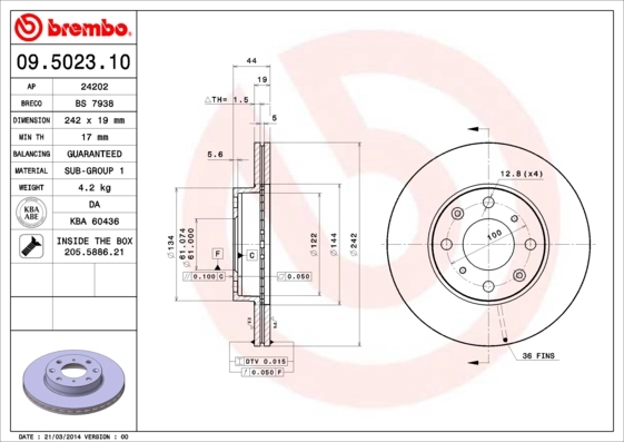 09502310 Brembo