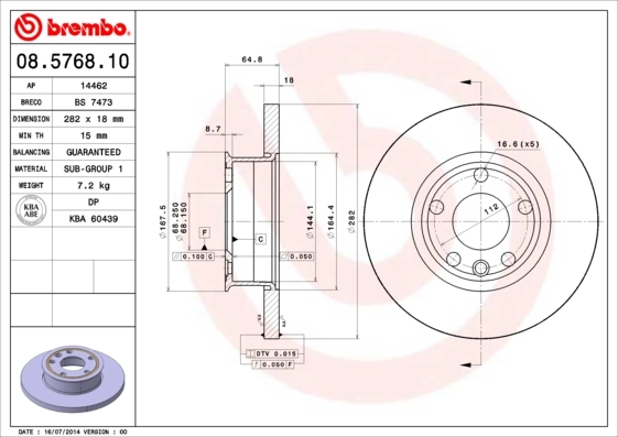 08576810 Brembo