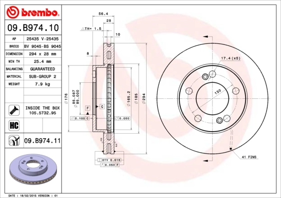 09B97411 Brembo