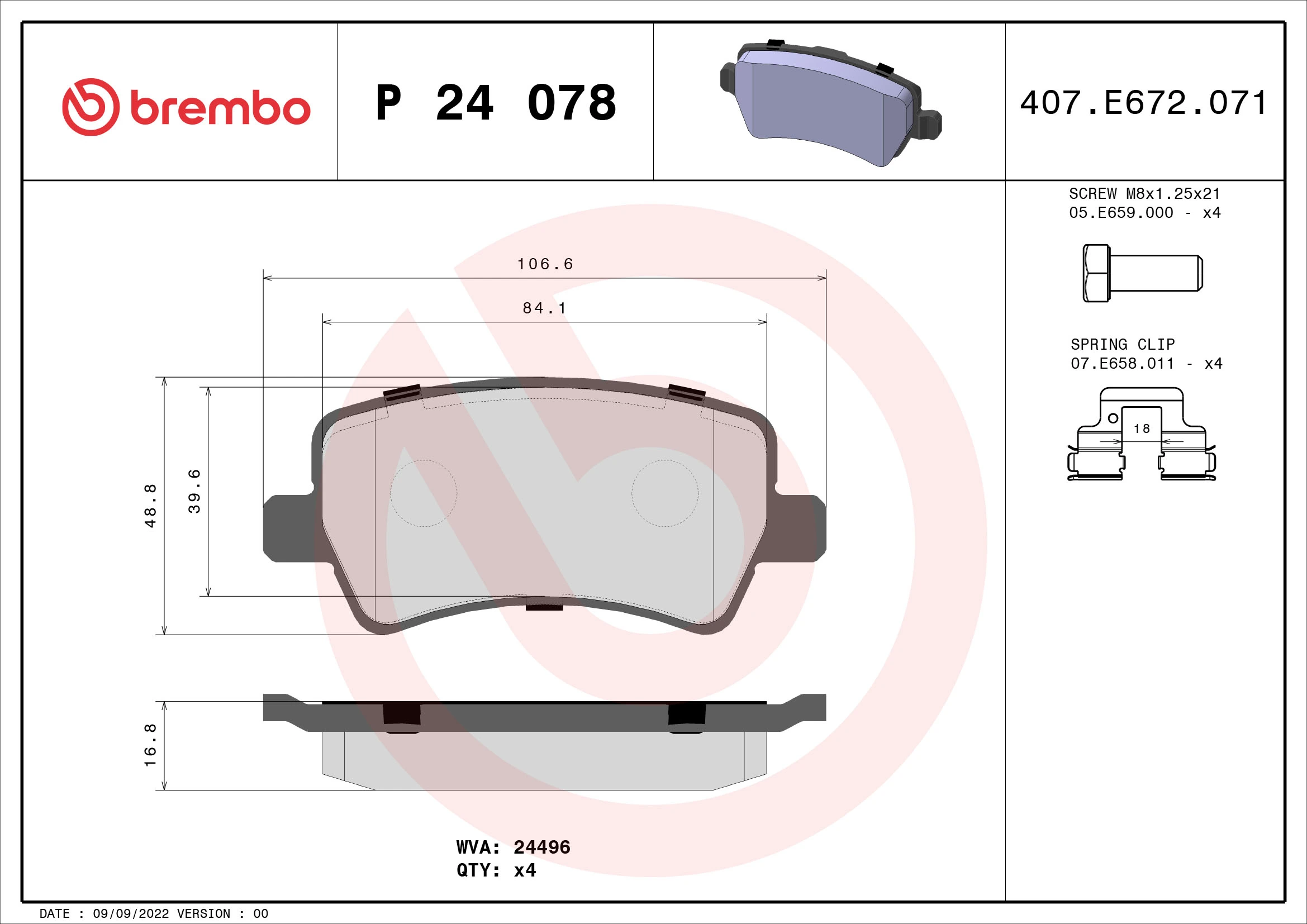 P24078 Brembo