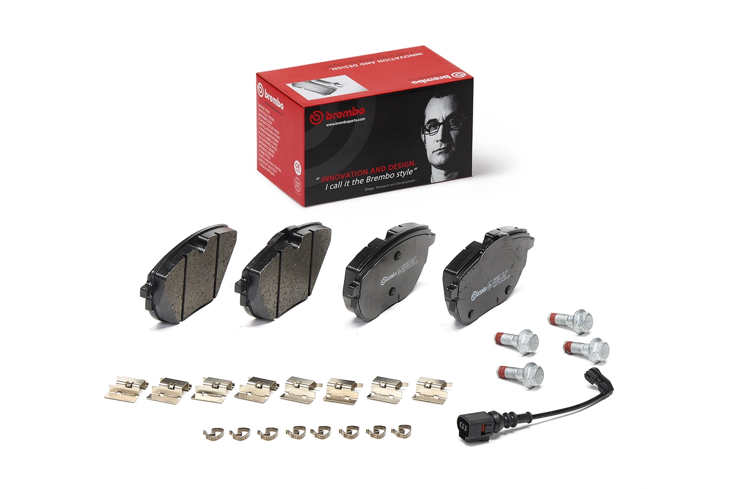 P85187 Brembo Sapatas do freio dianteiras de disco