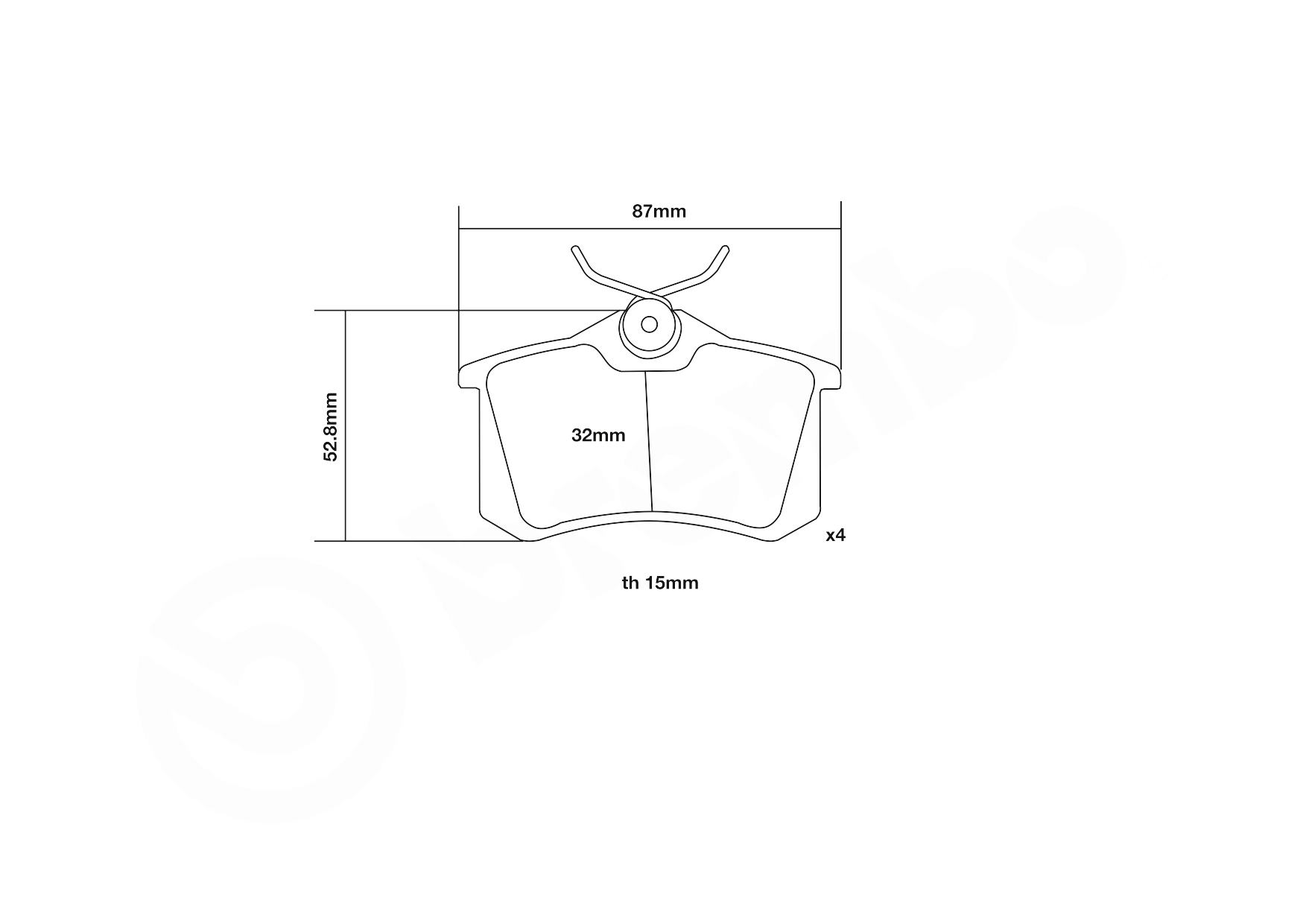 Sapatas do freio traseiras de disco Seat Ibiza preço, a partir de 12,03 USD