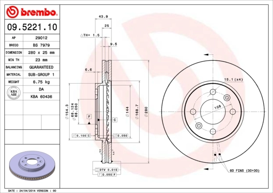 09522110 Brembo