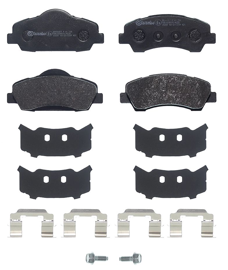P61138 Brembo Sapatas do freio dianteiras de disco
