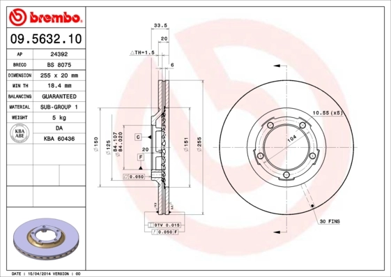 09563210 Brembo