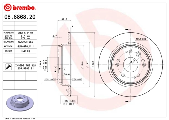 08886820 Brembo