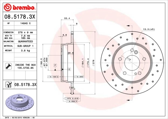 0851783X Brembo