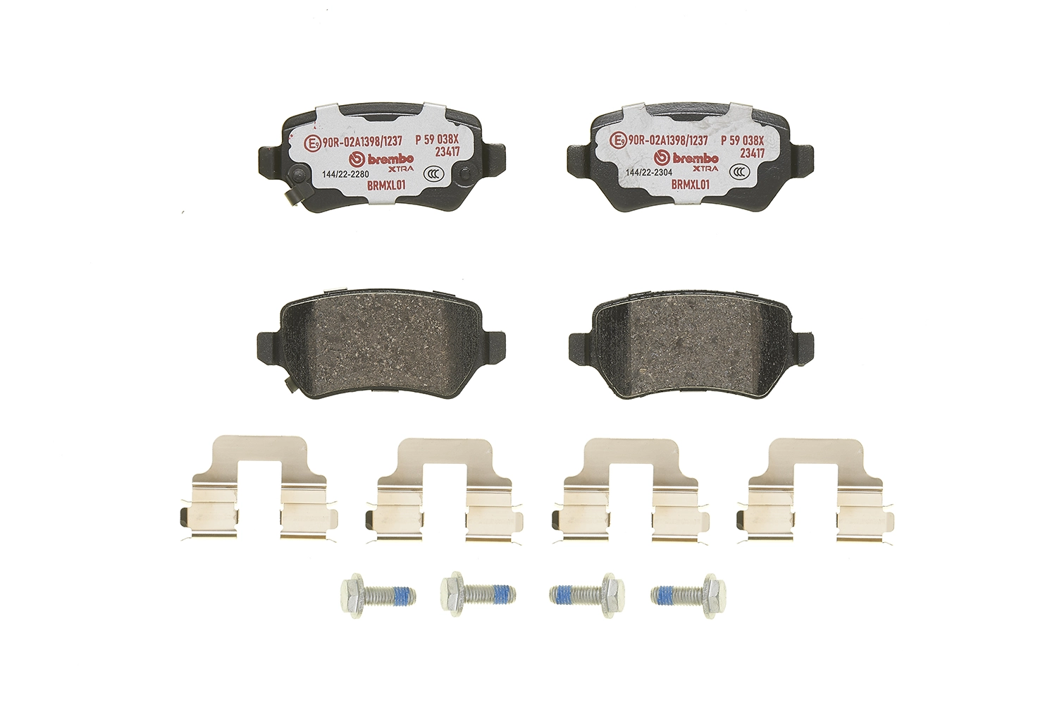 P59038X Brembo Sapatas do freio traseiras de disco
