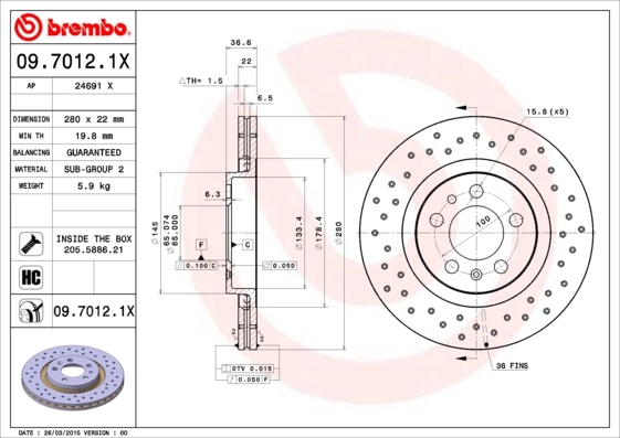 0970121X Brembo