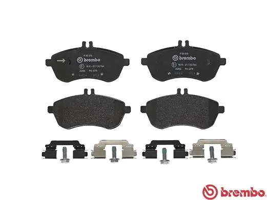 P50070 Brembo Sapatas do freio dianteiras de disco