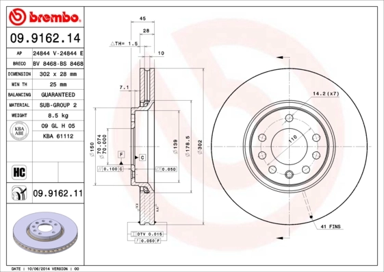 09916211 Brembo