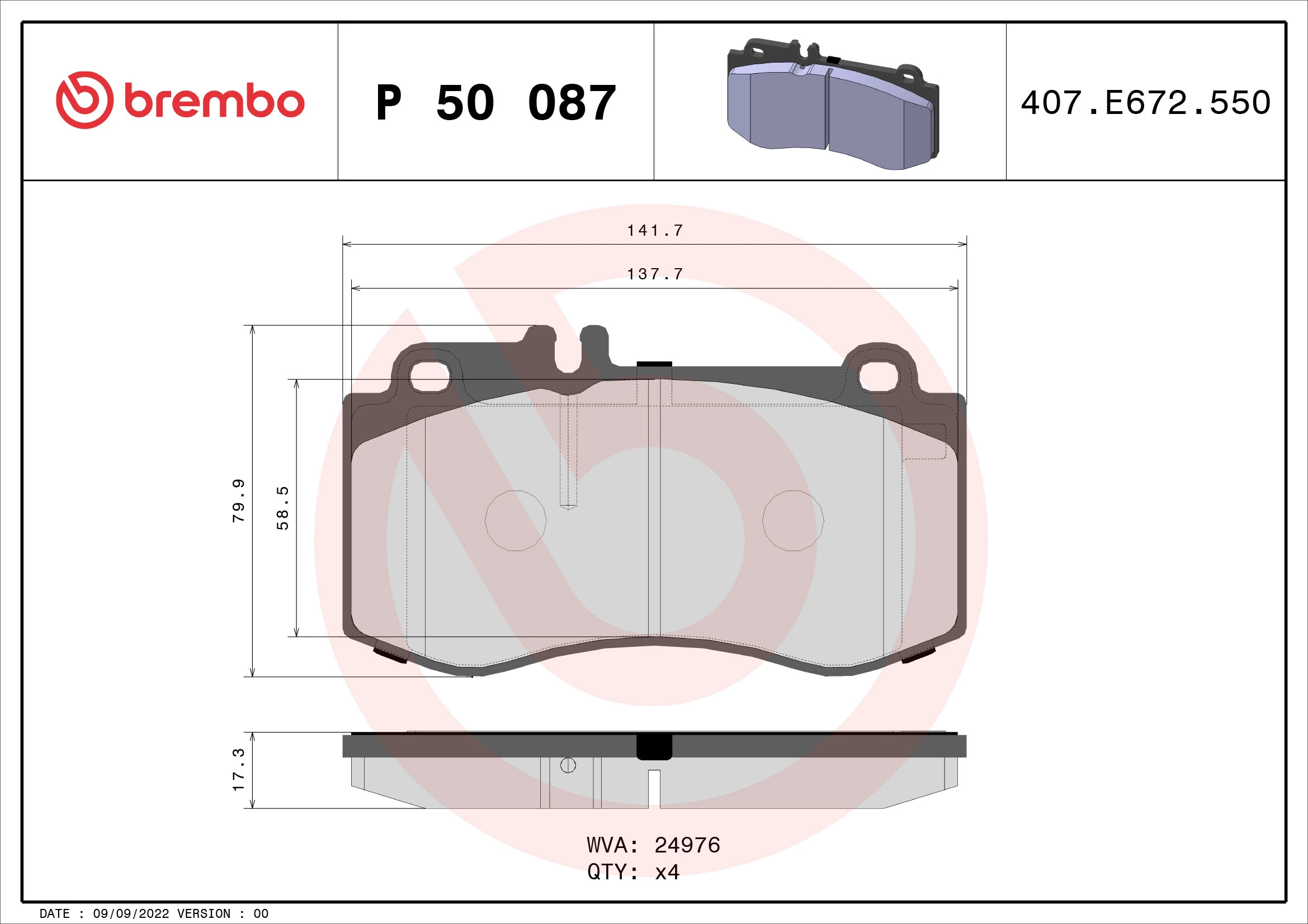 P50087 Brembo