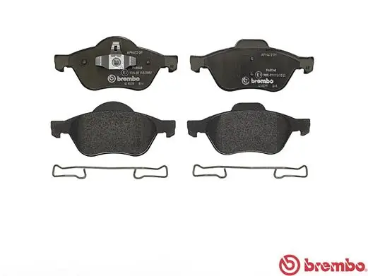 P68048 Brembo Sapatas do freio dianteiras de disco