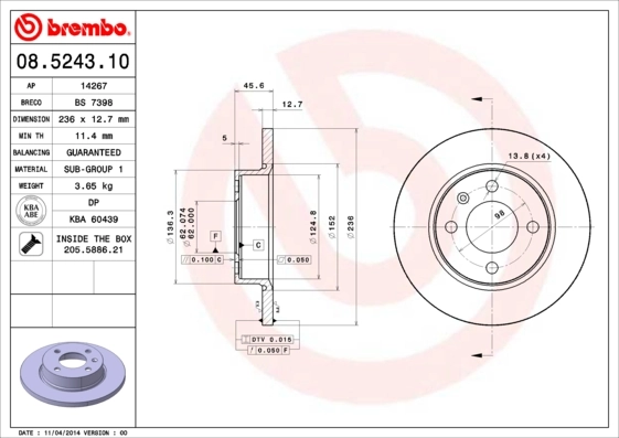 08524310 Brembo