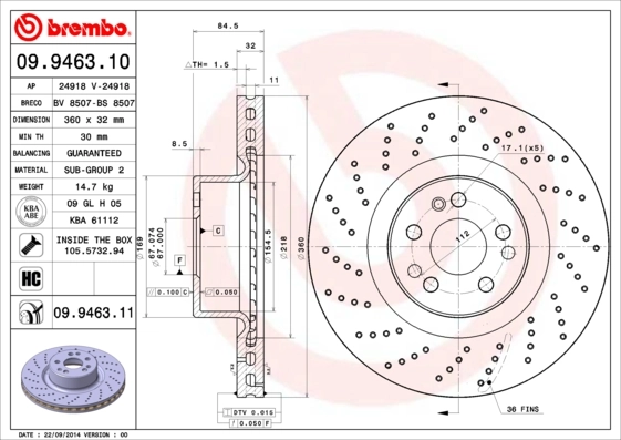 09946310 Brembo