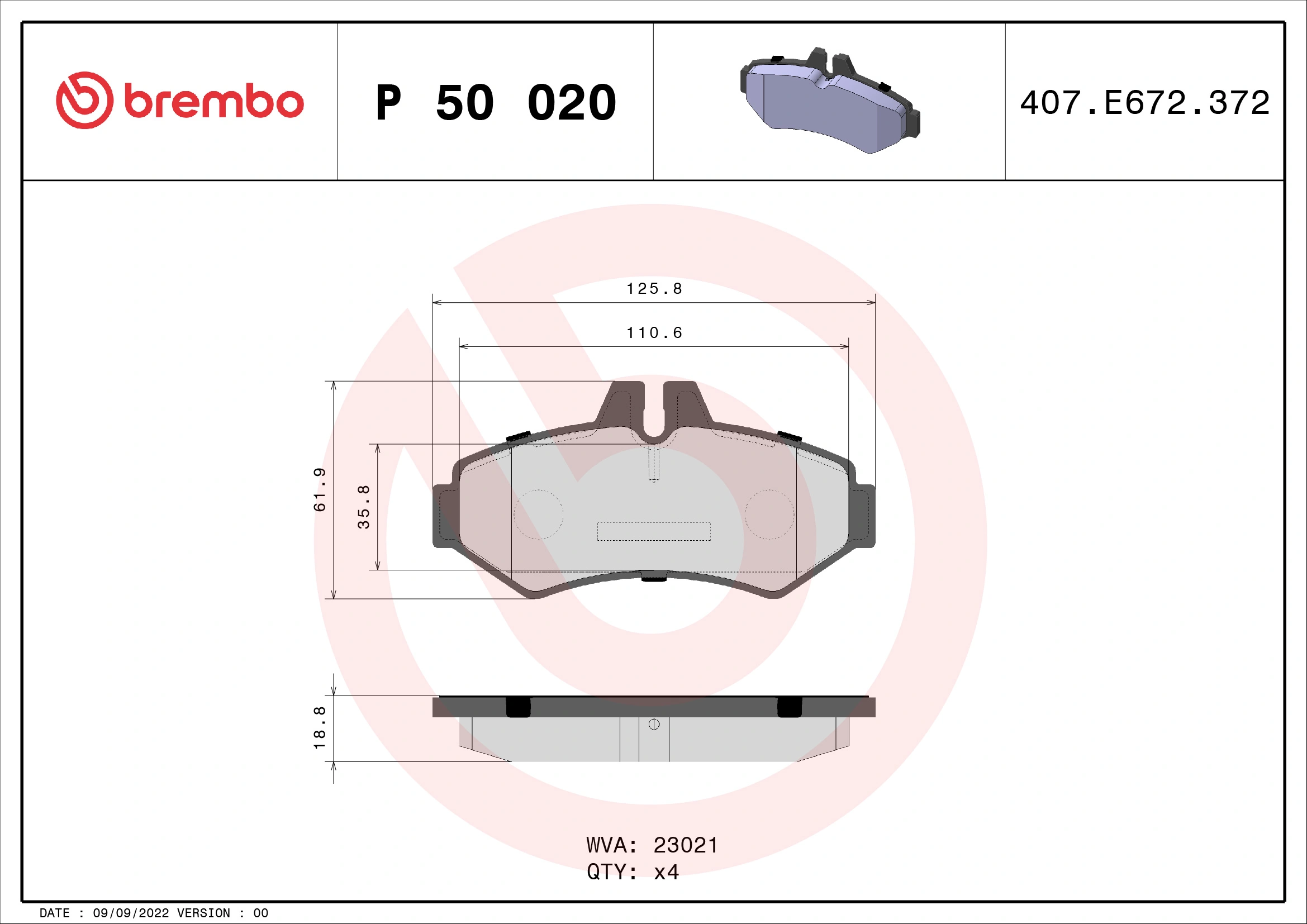 P50020 Brembo